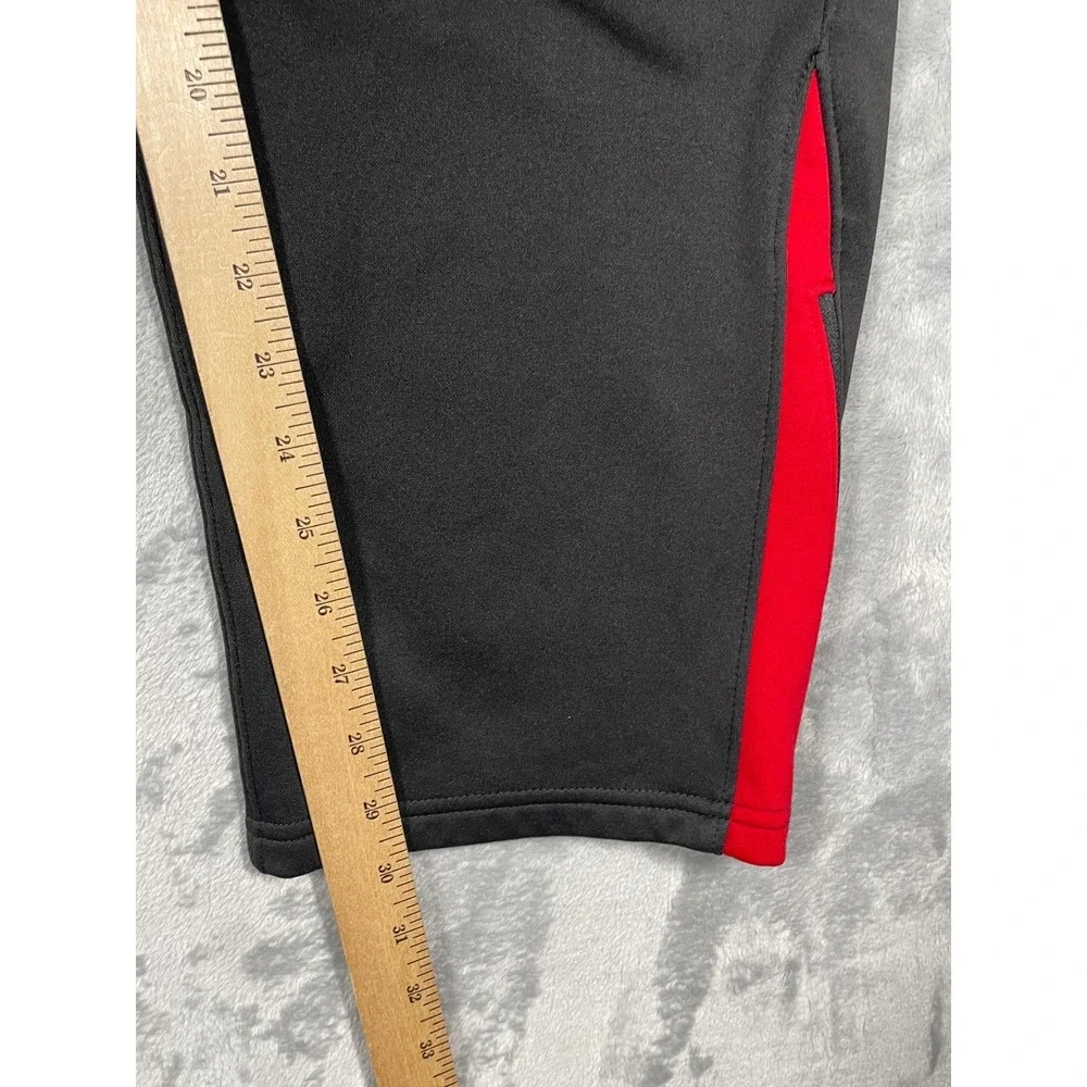 The North Face Mens XL Black Red Active Track Pants Zippered Ankle Joggers